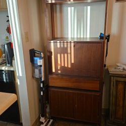 Vintage Cabinet Shelves Wall Unit Room Divider