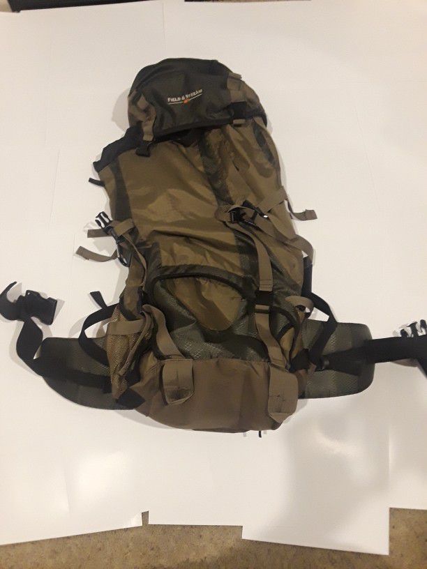Field & Stream Tactical Hiking Backpack Brown/Green