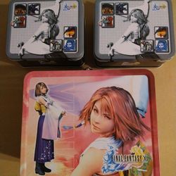 Final Fantasy X Tin Lunch Boxes Rare Promo