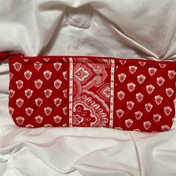 Vintage Vera Bradley Nantucket Red Pen / Pencil / Brush Pouch