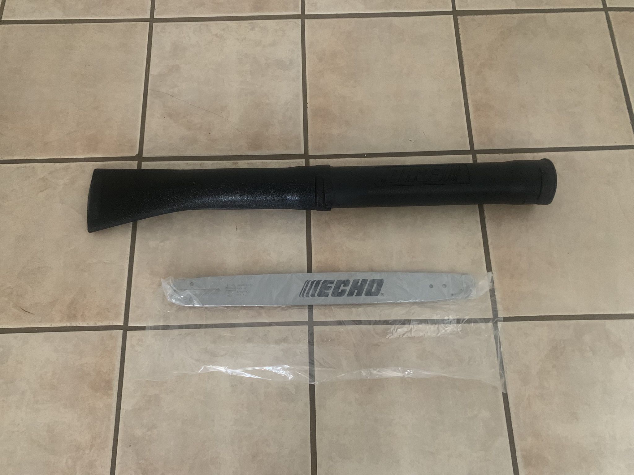 Echo chainsaw guide bar 18” and Vacuum Tube