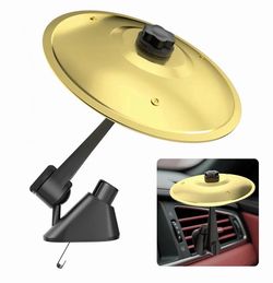 Car Cymbal Air Vent, Mini Car Crash Cymbals, Add Fun to Your Drive with Car Drum | A Great Gift For Drummers And Music Lovers | All Vehicle Types (Gol