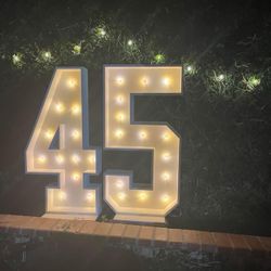 Marquee Letters And Numbers