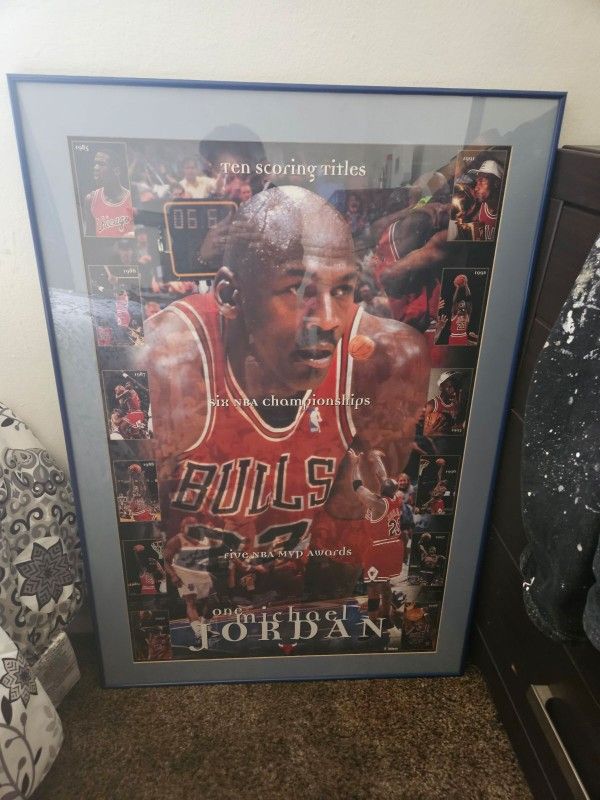 Vintage Michael Jordan Picture Frame