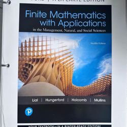 Textbook Finite Mathematics 12th Edition