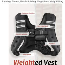 ZELUS Weighted Vest, 6lb/8lb/12lb/16lb/20lb/25lb/30lb Weight Vest with Reflective Stripe for Workout, Strength Training, Running, Fitness, Muscle Buil