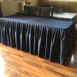 6ft tablecloth navy blue for sale