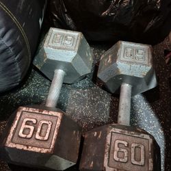 60lbs Dumbells Weights