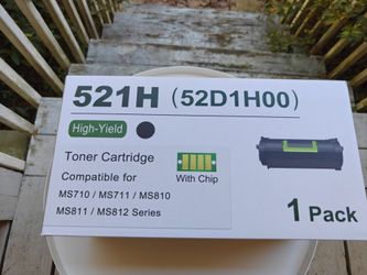 521H 52D1H00 High Yield Black Toner Cartridge with Chip – 1 Pack