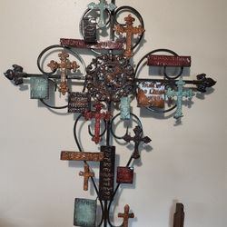 Metal Cross Wall Decor