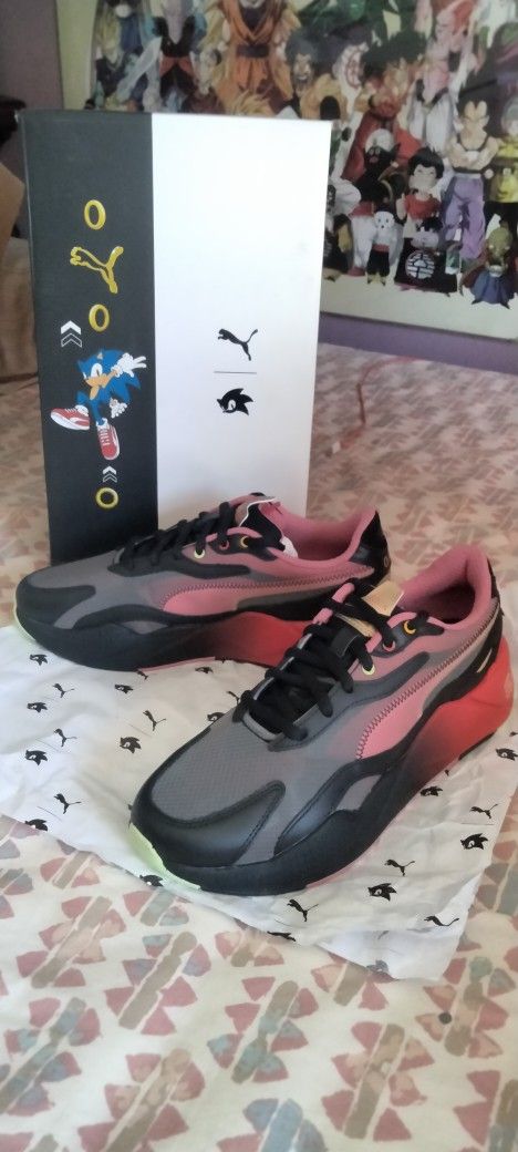 Sonic The Hedgehog x Puma RS X3 Black/High Risk Red