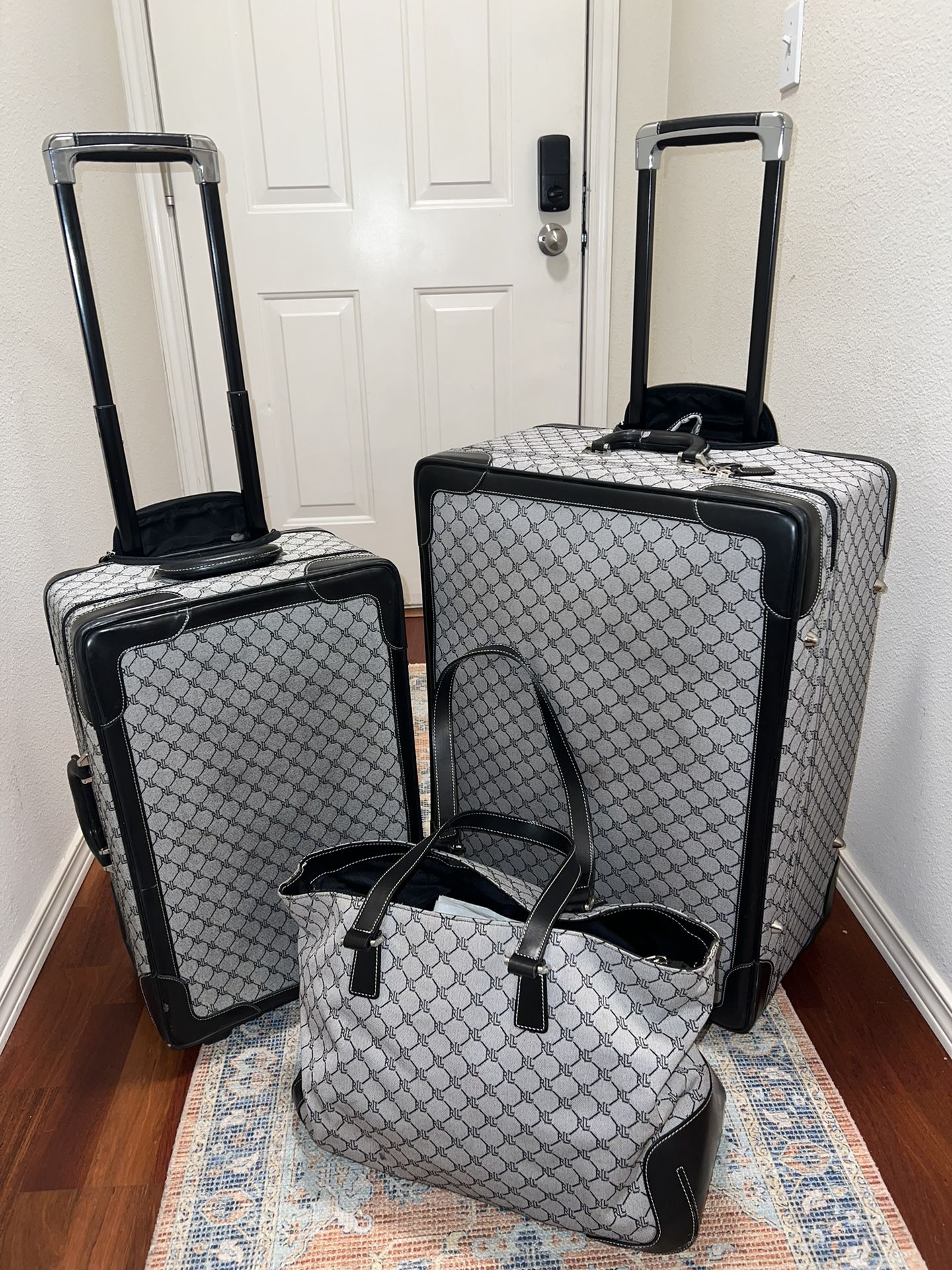 Ralph Lauren 3 Piece Suitcase Set