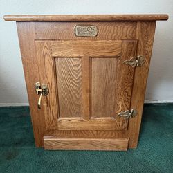White Clad Oak Wooden Nightstand