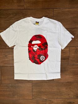 BAPE Color Camo Big Ape Head T-Shirt White/Red