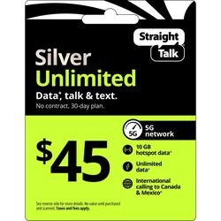 $45 Dollar Straight Talk Prepaid Plan