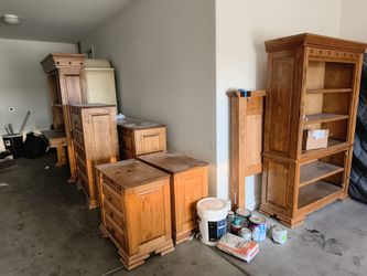 7 Piece rustic Mexican furniture ( King size )