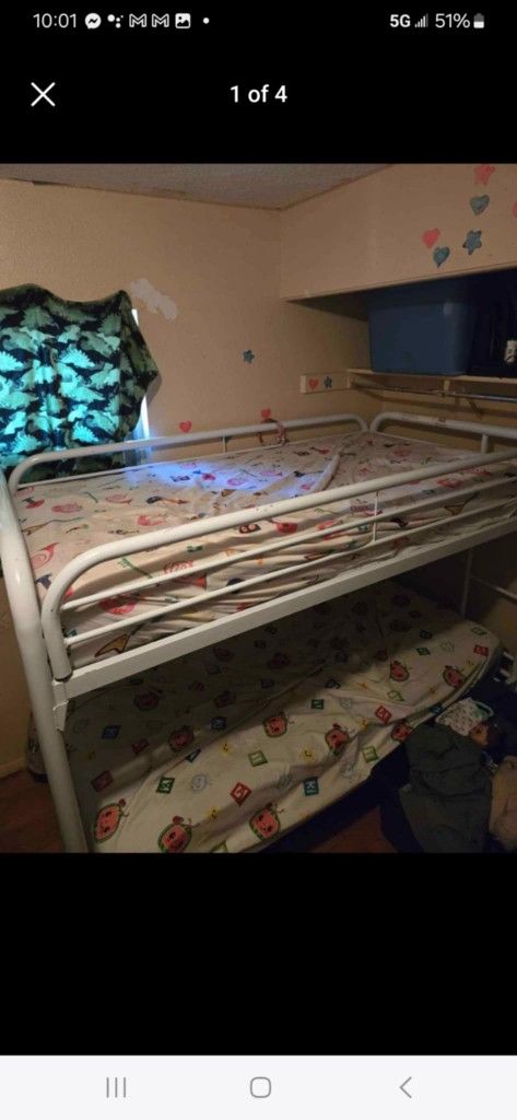 Metal Bunk Beds With Mattresses