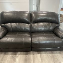 Leather Sofa Power Recliner