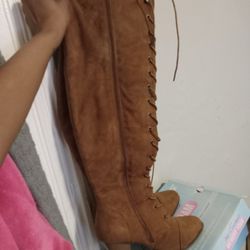 Brand New Suede Thigh High Boots