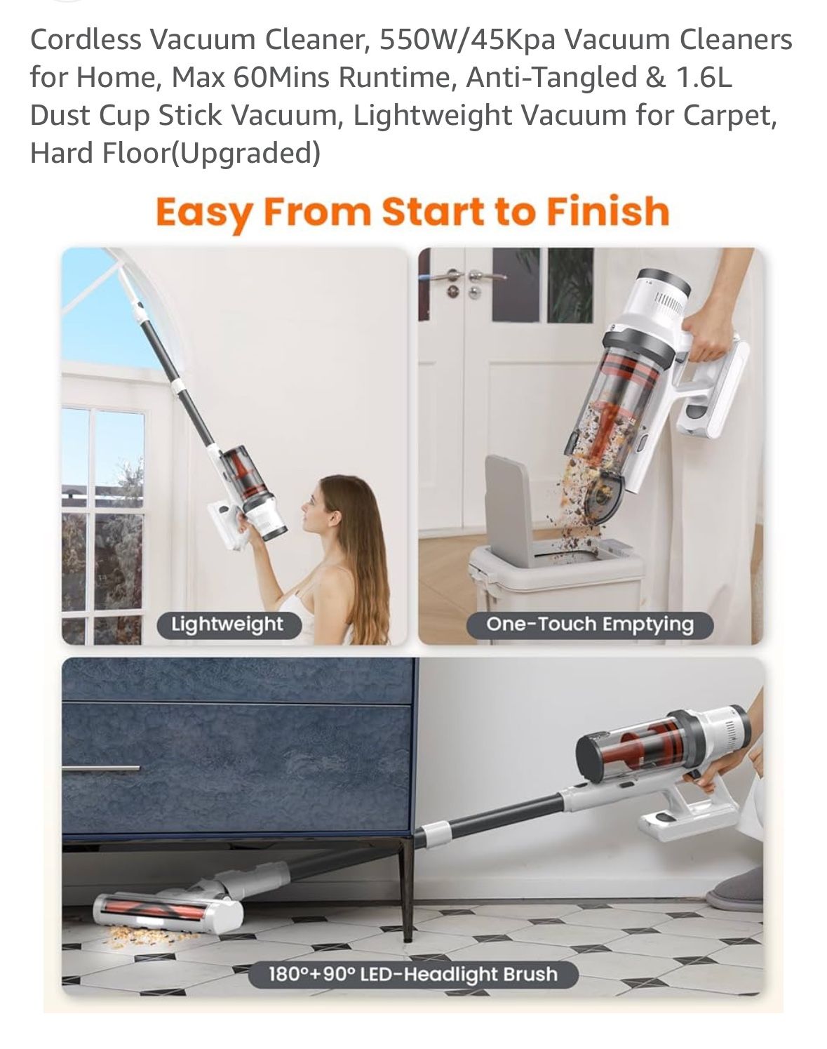 Chebio C1 cordless vacuum cleaner Retail Value $99 + Tax
