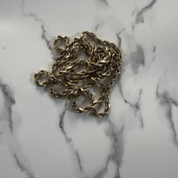 Gold Chain 14k 37g 30 Inch Small Defect 