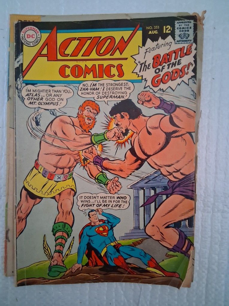 Action comics the battle of the gods with superman