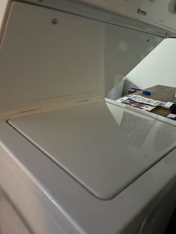 Stacked electric washer and dryer