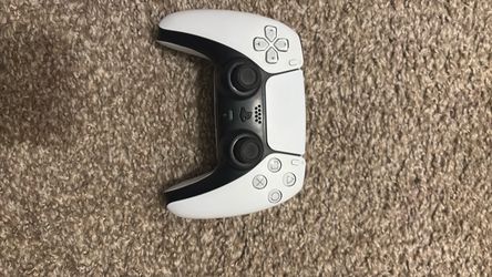 White PS5 controller