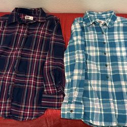 Set of 3 girls flannels - kids size Small 7 - clothes - Simi Valley 