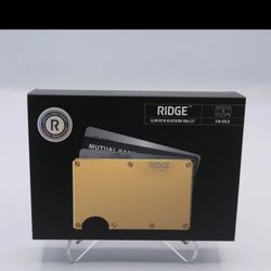 [$300 Retail] 24K Gold Plated Authentic Ridge Wallet