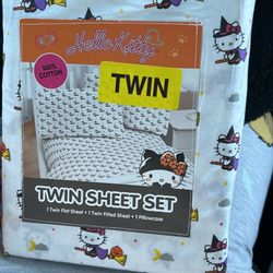 Hello Kitty Twin Sheets 