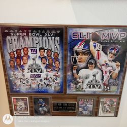New York Giants Commemorative Wall Plaque Super Bowl XLVI