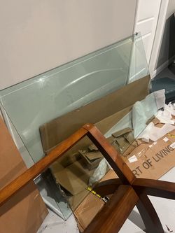 4 chairs glass table (Heavy)