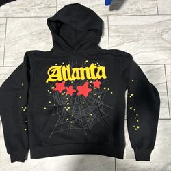 ATLANTA BLACK SP5DER HOODIE SIZE S 