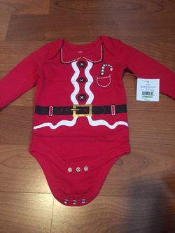 Christmas Holiday Long Sleeve Onesie New