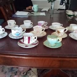 Ten (10) Fancy Cup & Saucers