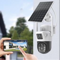 Solar Security Camera Outdoor CCTV Security Cameras Connected Internet Surveillance Video Networking Security Robots
