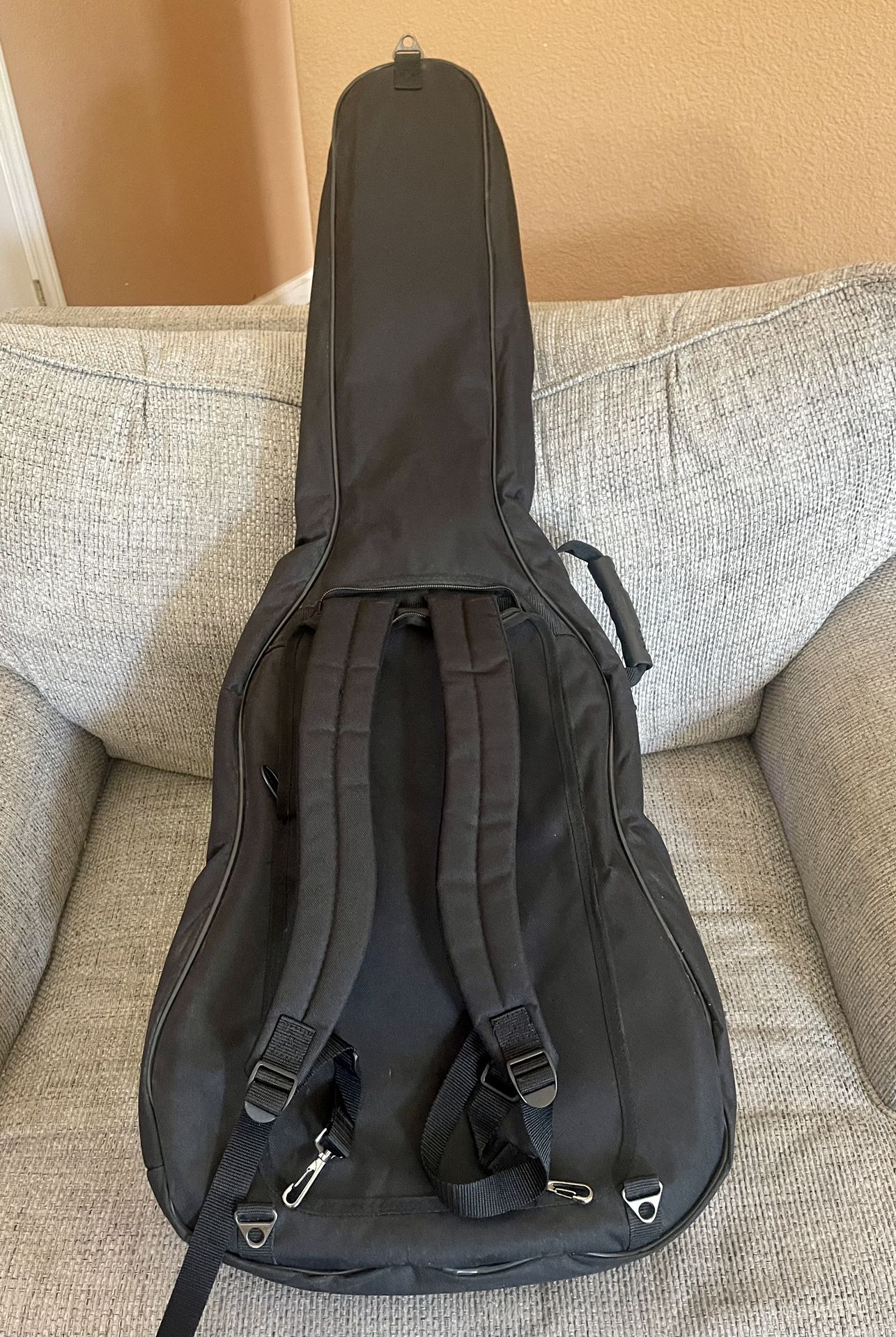 Road Runner Padded Electric Guitar Case Gig Bag Backpack Black/Red