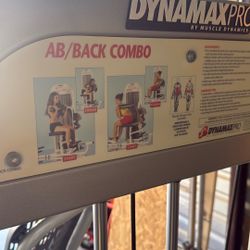 Ab / Back Machine With 200lb Stack