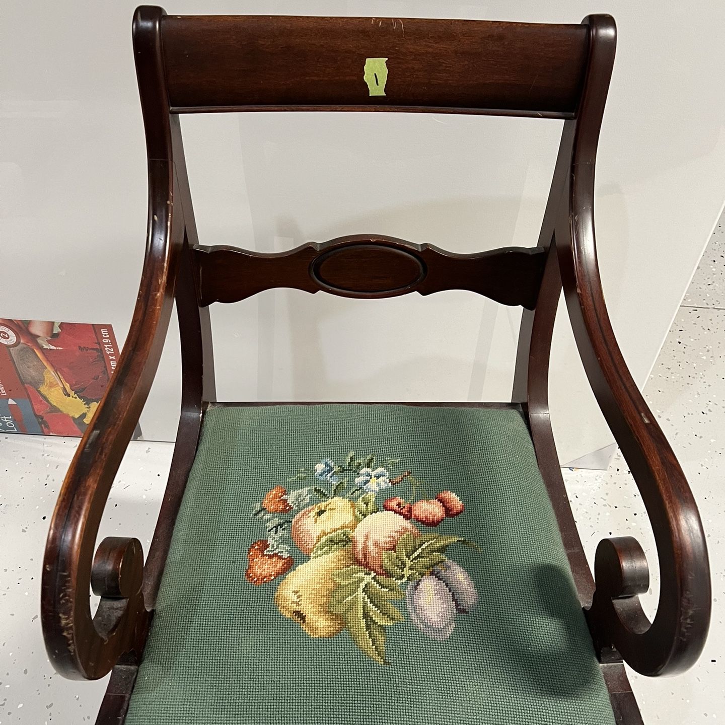 Antique Chair Embroidered 