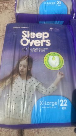 Sleepovers X large diapers