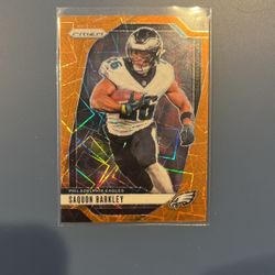 Saquon Barkley 2024 Orange Prizm Parallel Mint Condition 