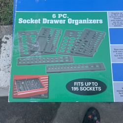 6 Pc Socket Drawer Organizer