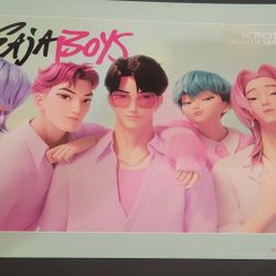 NEW KPOP DEMON HUNTERS SAJA BOYS POSTER Meaures 24in Across & 18in Long