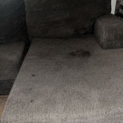 Sectional grey sofa