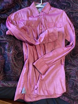 Pink Salmon Silk Dress Shirt Smooth!