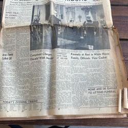 JFK Mourning  Newpaper