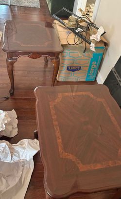 Side Table And Matching Coffee Table