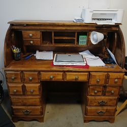 Antique roll top desk