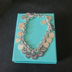 925 Sterling Silver Bracelet 👌 😍 19 cm